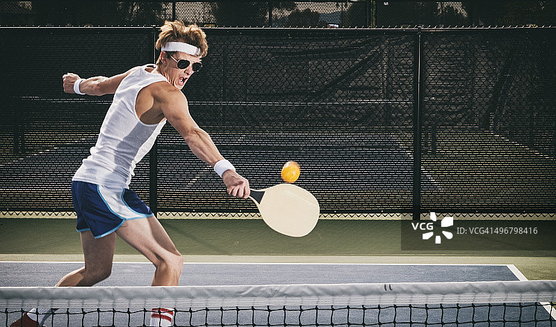 复古匹克球运动员图片素材