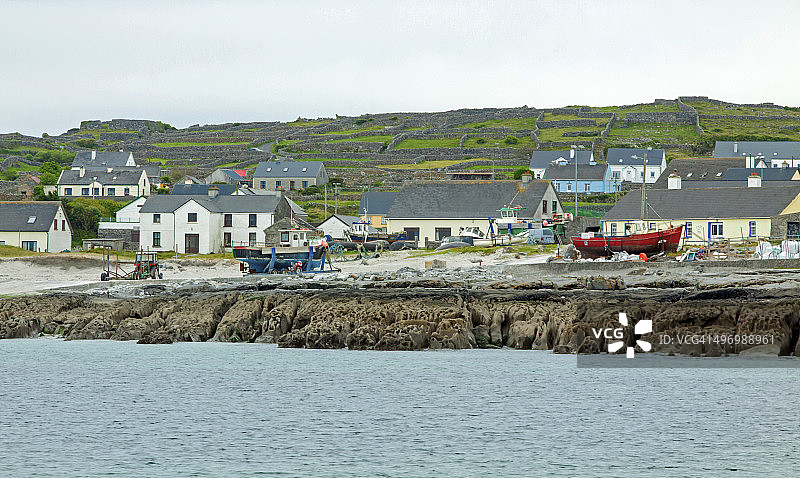 生活在爱尔兰的伊尼希尔岛上图片素材