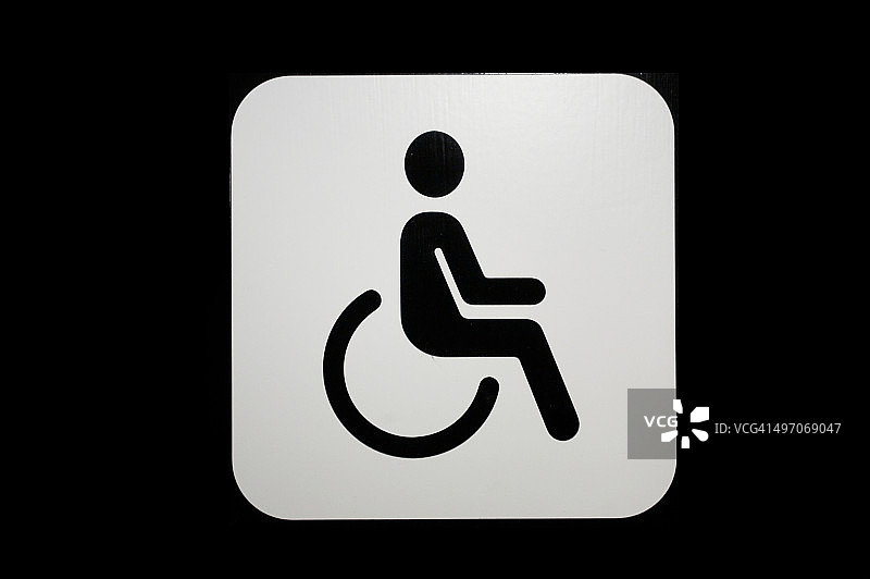 通用人体残疾轮椅标志图片素材