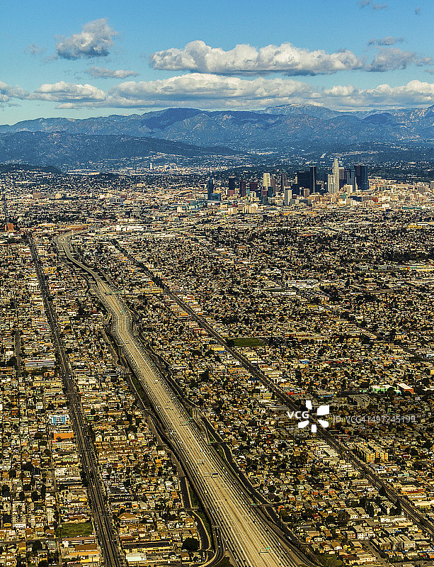 加利福尼亚州洛杉矶航拍照片图片素材