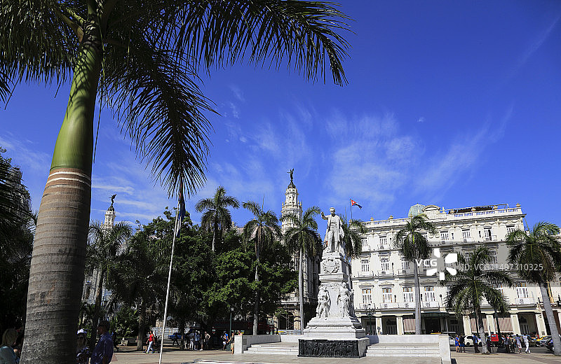 哈瓦那老城的中央公园图片素材