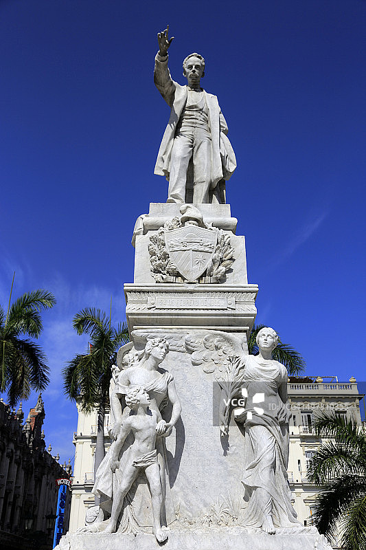 中央公园的何塞·马蒂纪念碑图片素材