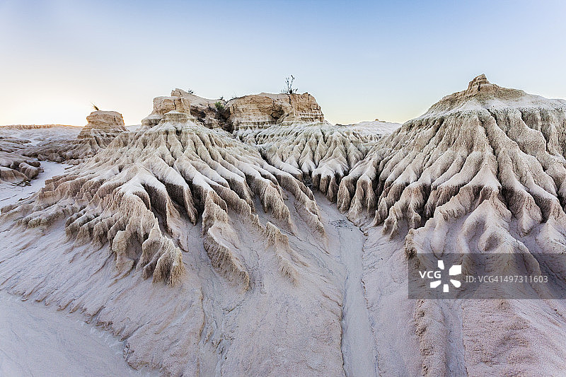 蒙戈湖的黎明图片素材