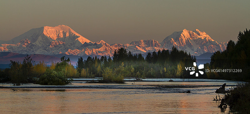 福雷克山和亨特山图片素材
