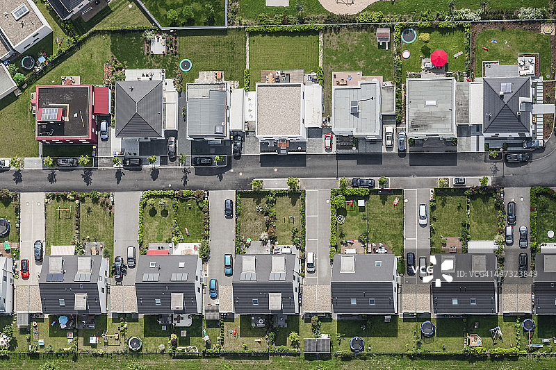 住宅开发项目鸟瞰图图片素材