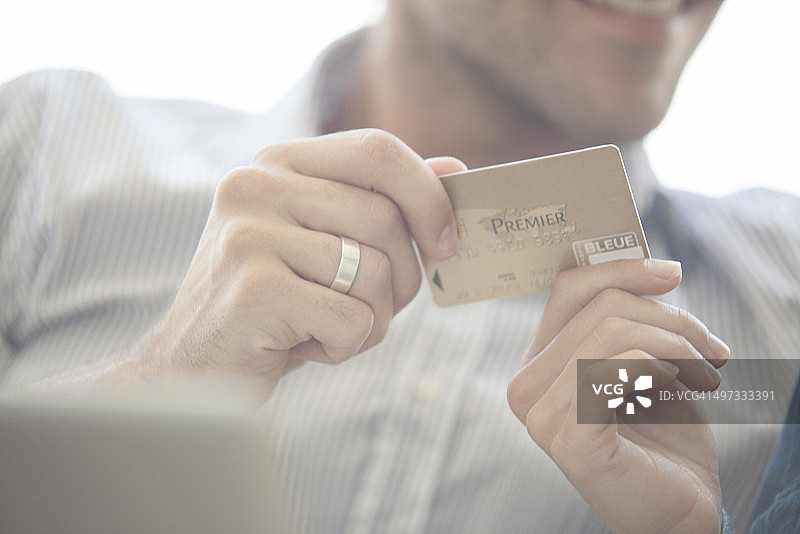 准备信用卡购物图片素材
