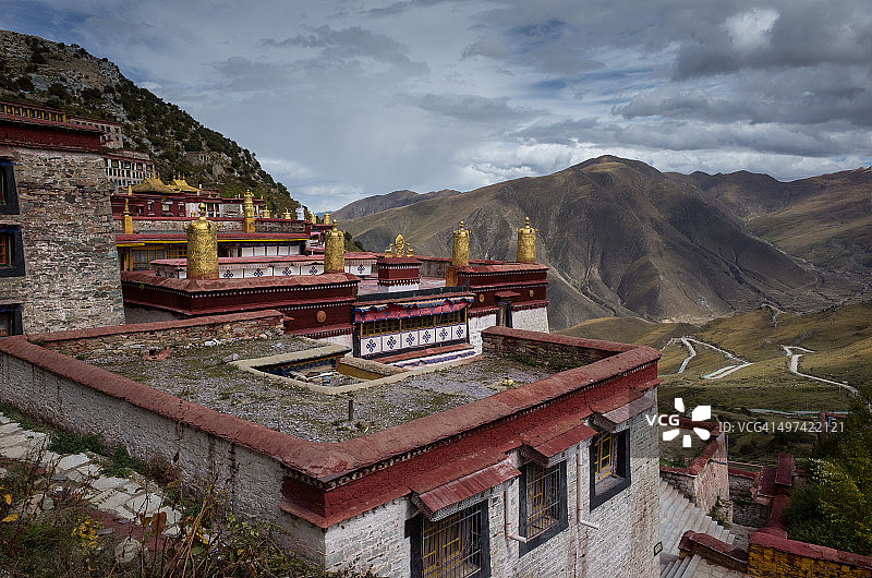 甘丹寺，藏族聚居区图片素材