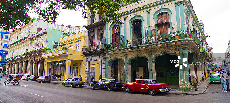 哈瓦那的殖民时期建筑图片素材