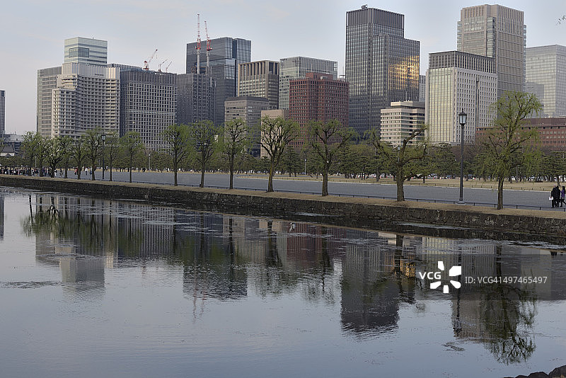 城市倒影图片素材