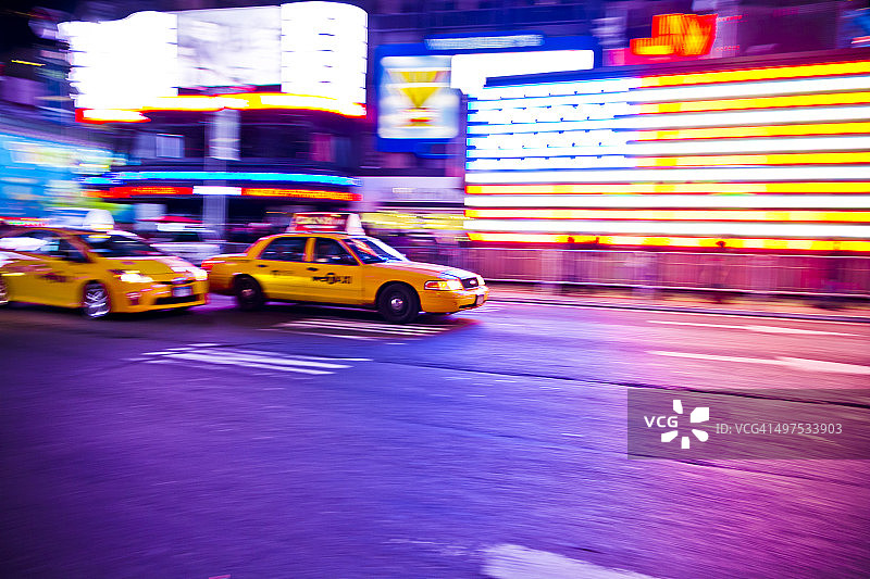 黄色出租车图片素材