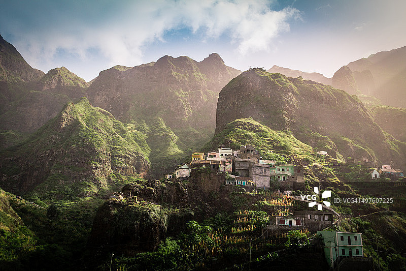 佛得角圣安唐岛丰坦哈斯图片素材