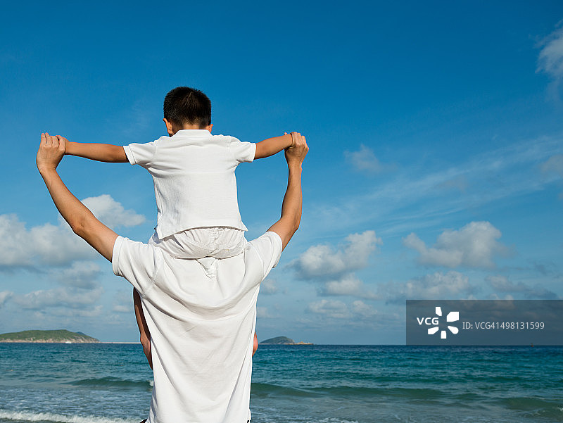 父亲和儿子图片素材