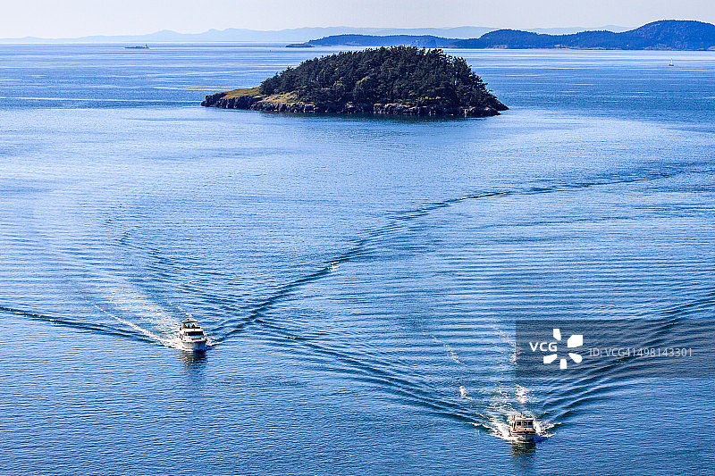 华盛顿州欺骗岛巡游船图片素材