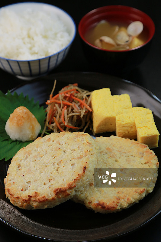 豆腐汉堡牛排图片素材