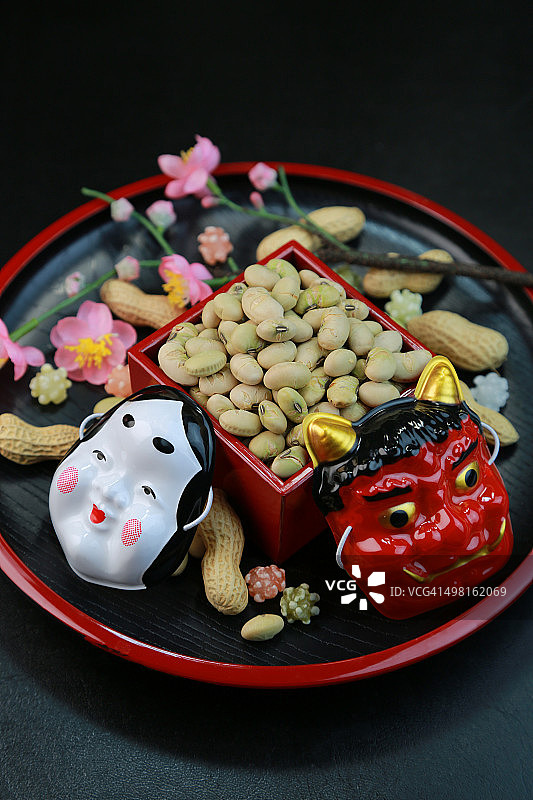 福豆与节分面具图片素材