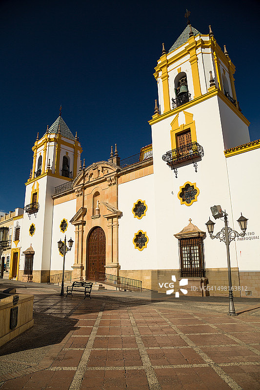 西班牙龙达Socorro广场Socorro教堂图片素材