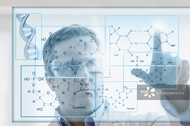 科学家研究DNA图片素材