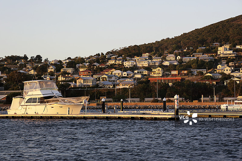 从马林角度看奥尔巴尼景色图片素材