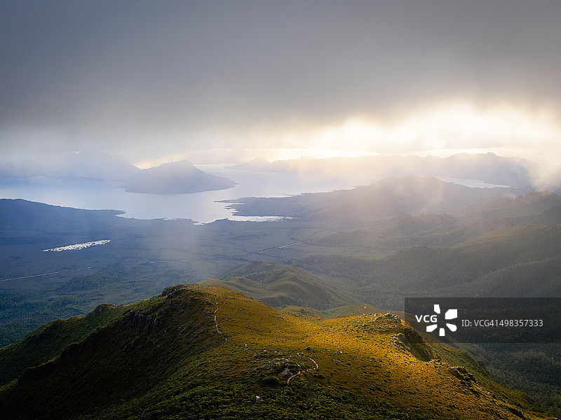 从伊丽莎山眺望图片素材