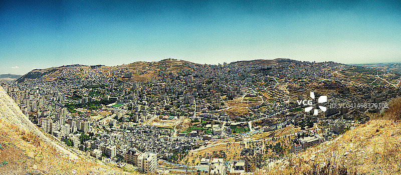 纳布卢斯高空景观图片素材