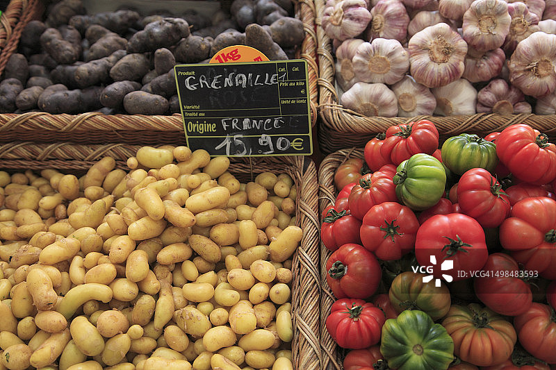 法国戛纳的福维尔市场图片素材