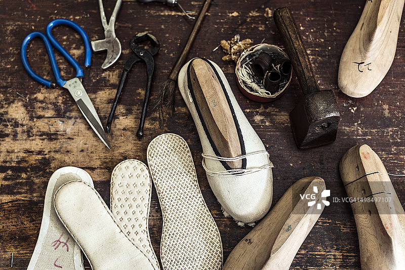 手工制鞋工具图片素材