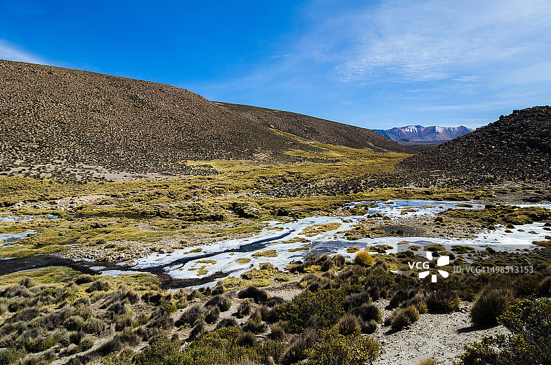 智利 Lauca 国家公园的自然风光图片素材