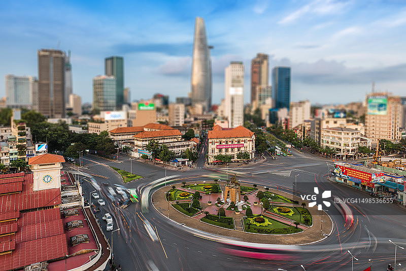 胡志明市的郭氏庄环岛图片素材