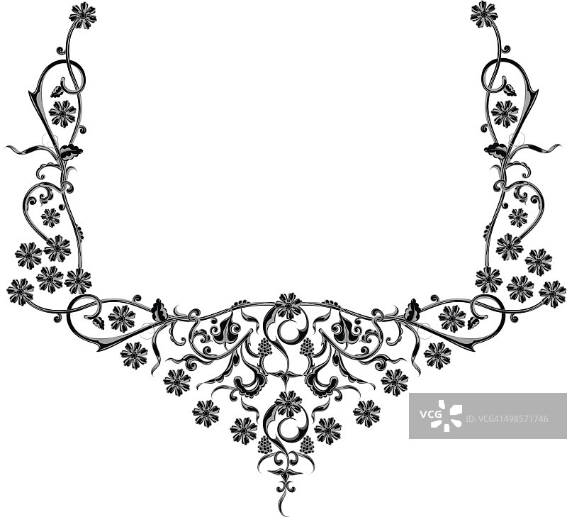 衣领设计矢量图图片素材