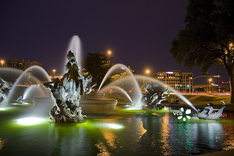 尼科尔斯纪念喷泉图片素材