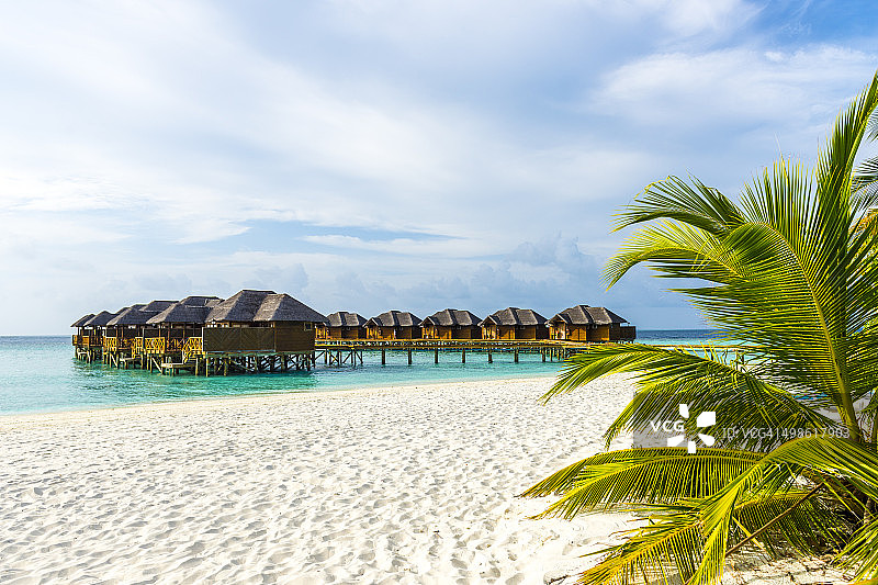 马尔代夫水上别墅图片素材