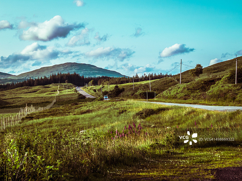 日落时分格兰科景色图片素材