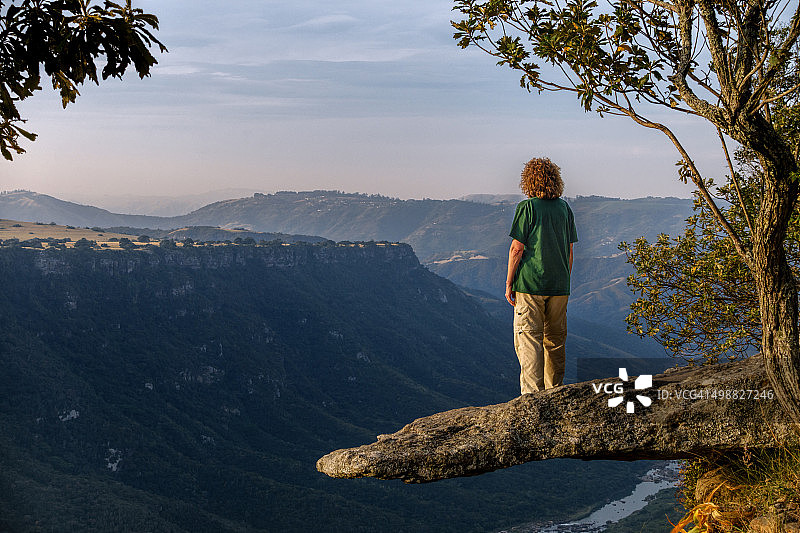 在南非峡谷的俯视视角图片素材
