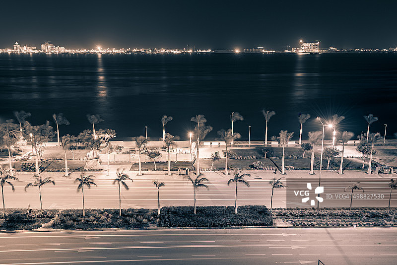 罗安达湾和二月四日大道图片素材