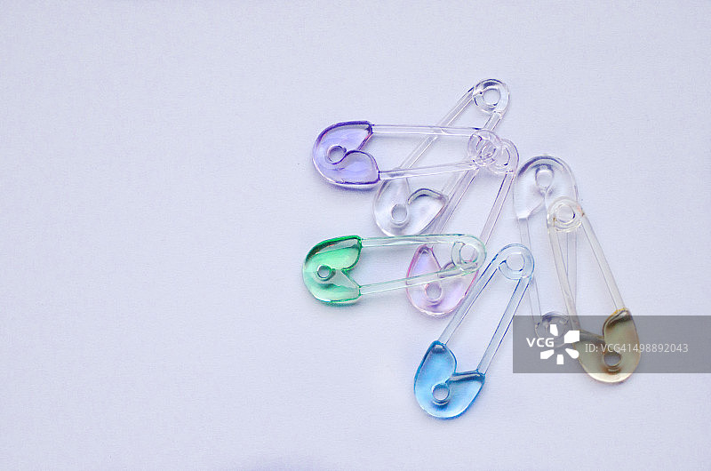 塑料尿布别针特写图片素材