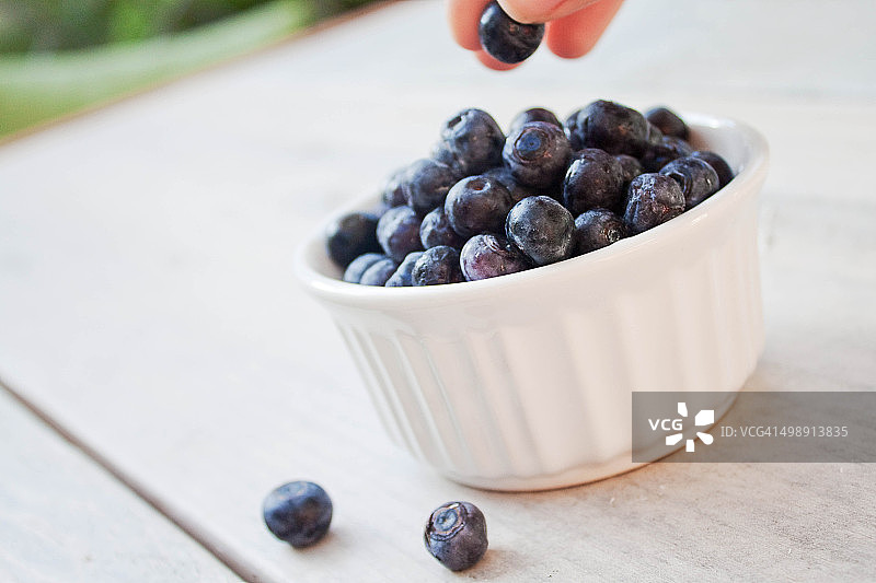 碗里的蓝莓图片素材