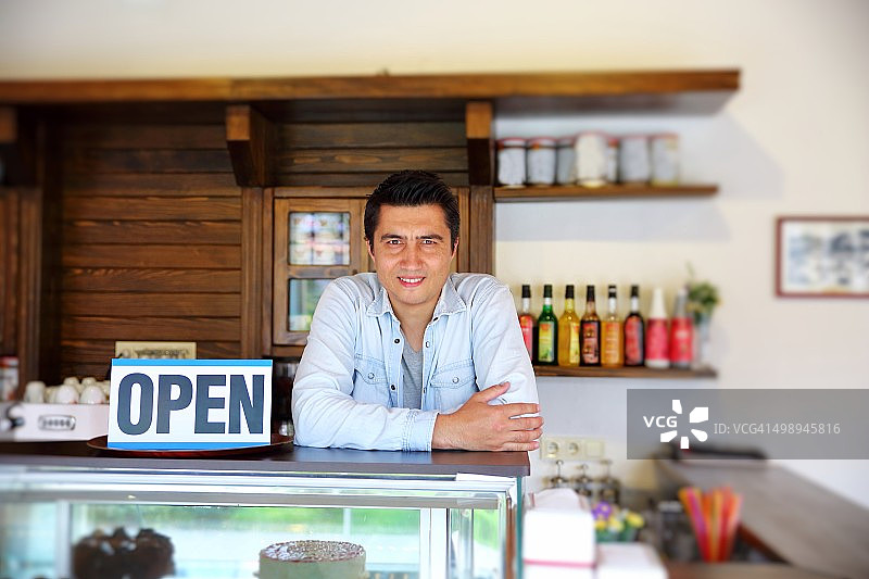 小型企业的营业中标志图片素材