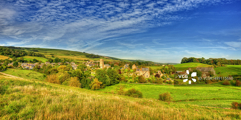 英国亚伯茨伯里村庄图片素材