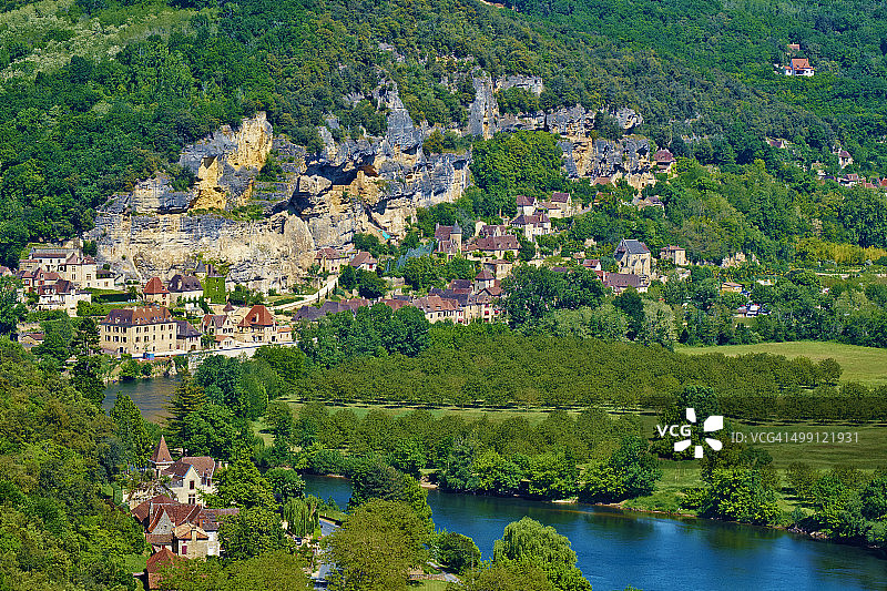 法国多尔多涅省佩里戈尔：拉罗克-加雅克图片素材