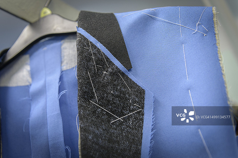 服装厂材料特写图片素材