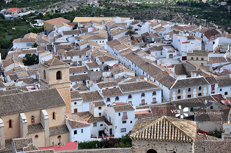典型的西班牙村庄图片素材