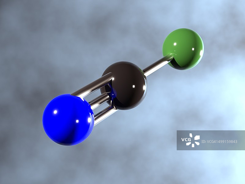 氯化氰分子艺术图图片素材