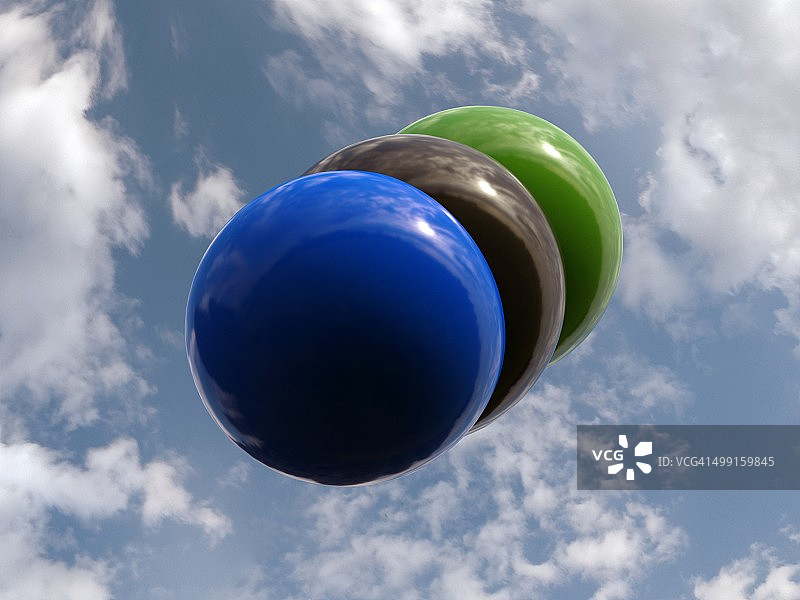 氯化氰分子艺术图图片素材