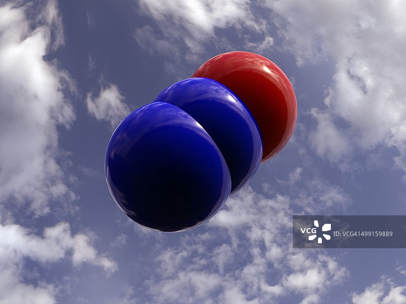 一氧化二氮分子艺术图图片素材