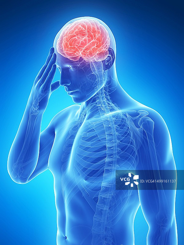 头痛，艺术作品图片素材