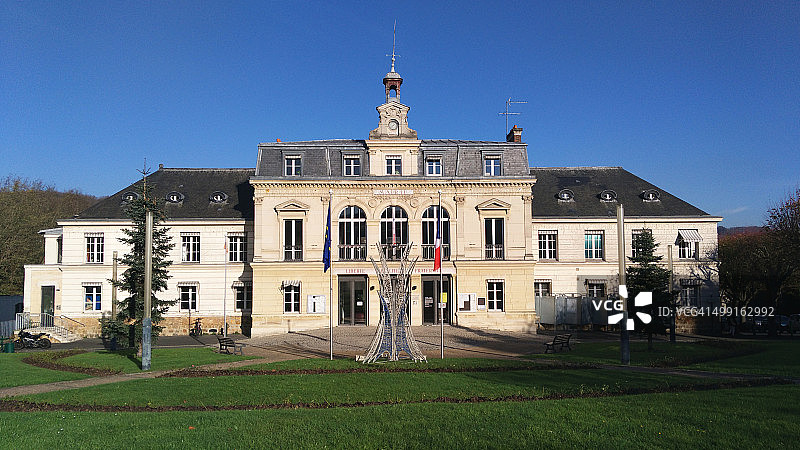 冬季奥赛市政厅圣诞节景象图片素材