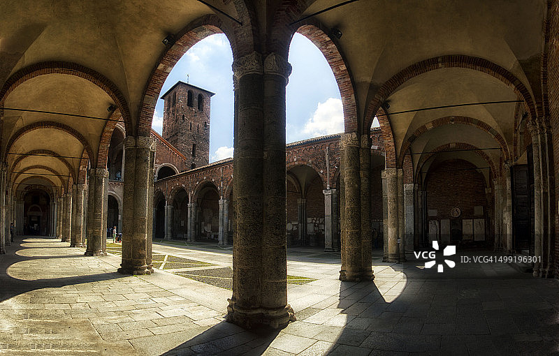 米兰圣安博gio圣殿图片素材