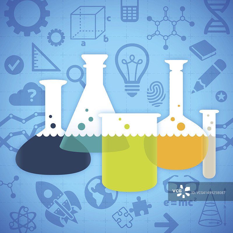 科学烧杯图片素材