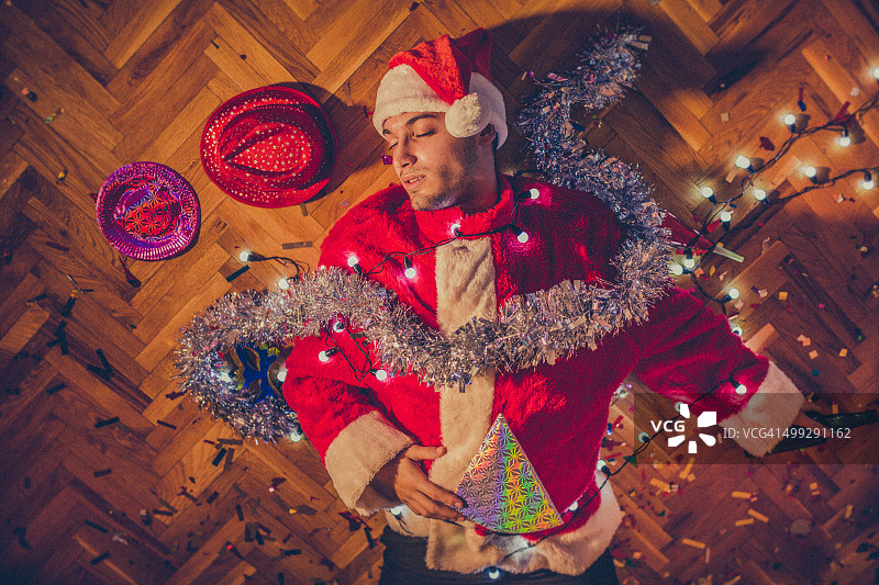 圣诞派对之后图片素材