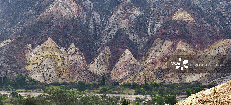 阿根廷北部画家调色板全景图片素材